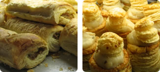 Sausage Rolls and Vol-au-vents